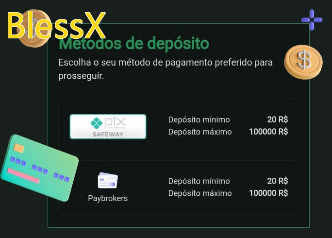 O cassino BlessXbet oferece uma grande variedade de métodos de pagamento